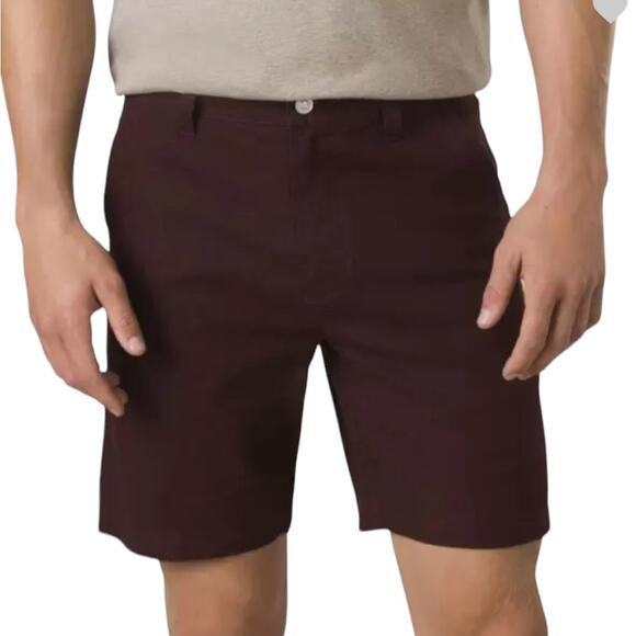 NWOT COLUMBIA Burgundy Bermuda Hiking Shorts‎ Mens Outdoors Size 32 - Picture 1 of 12